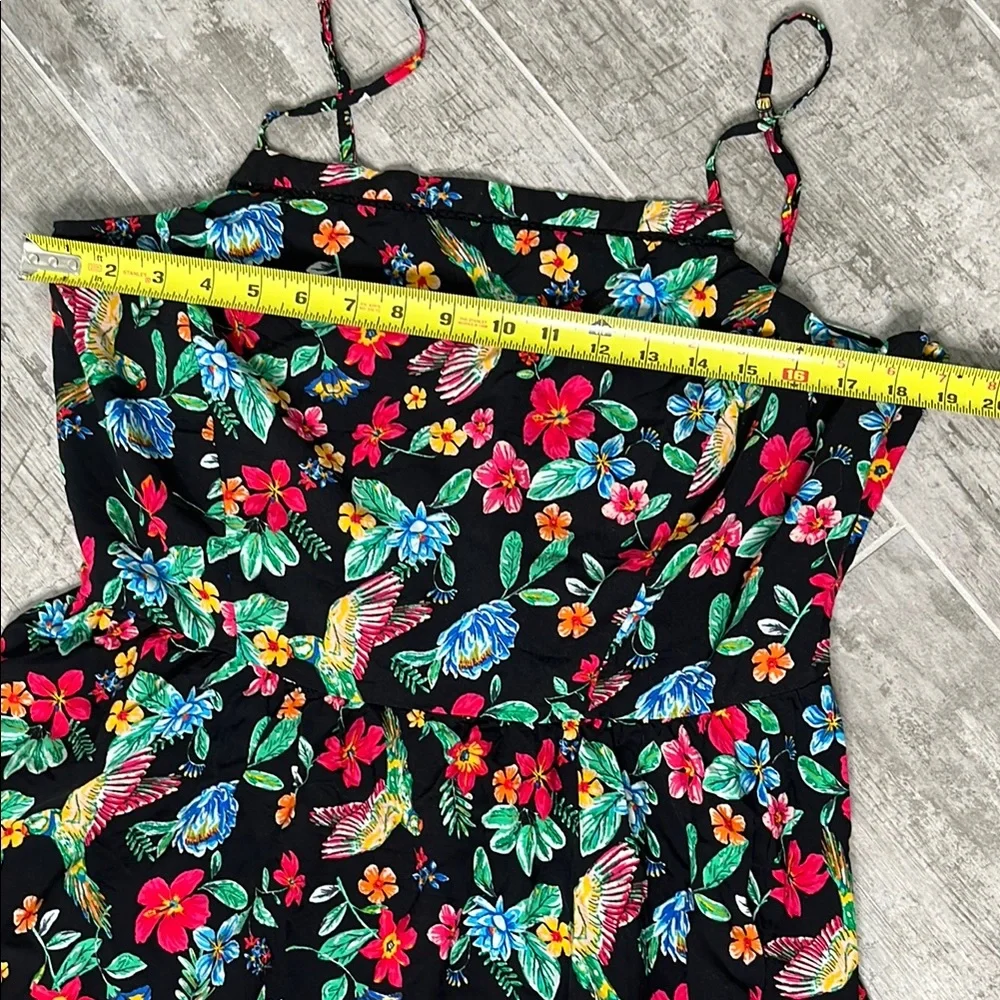 Floral Black Mini Dress - Picture 8 of 8